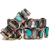 Be Feathered, Be Free Dog Collar by Big Paw Shop featuring a whimsical design on cotton fabric