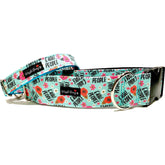 Eww, People Dog Collar by Big Paw Shop featuring a whimsical design on cotton fabric