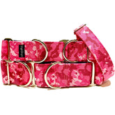 G.I. Jane Dog Collar by Big Paw Shop featuring a whimsical design on cotton fabric