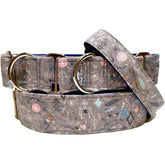 Gypsy Spirit Dog Collar by Big Paw Shop featuring a whimsical design on cotton fabric
