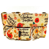 Ray of Sunshine Dog Collar by Big Paw Shop featuring a whimsical design on cotton fabric