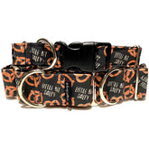 Little Bit Salty Dog Collar by Big Paw Shop featuring a whimsical design on cotton fabric