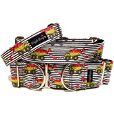 Loads Of Love Dog Collar by Big Paw Shop featuring a whimsical design on cotton fabric