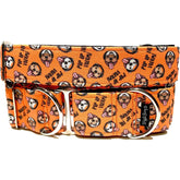 Pup Up The Volume Dog Collar by Big Paw Shop featuring a whimsical design on cotton fabric
