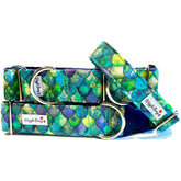 Rhaegar Dragon Dog Collar by Big Paw Shop featuring a whimsical design on cotton fabric