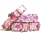 Spoiled As F. Dog Collar by Big Paw Shop featuring a whimsical design on cotton fabric