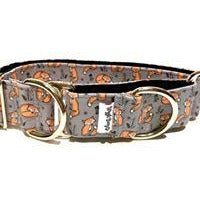 Frolicking Foxes Dog Collar