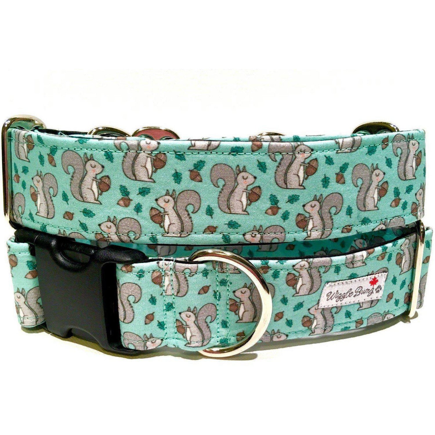 Nuts About Squirrels Dog Collar