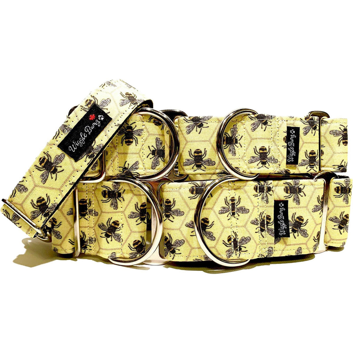 Honey Bees Dog Collar