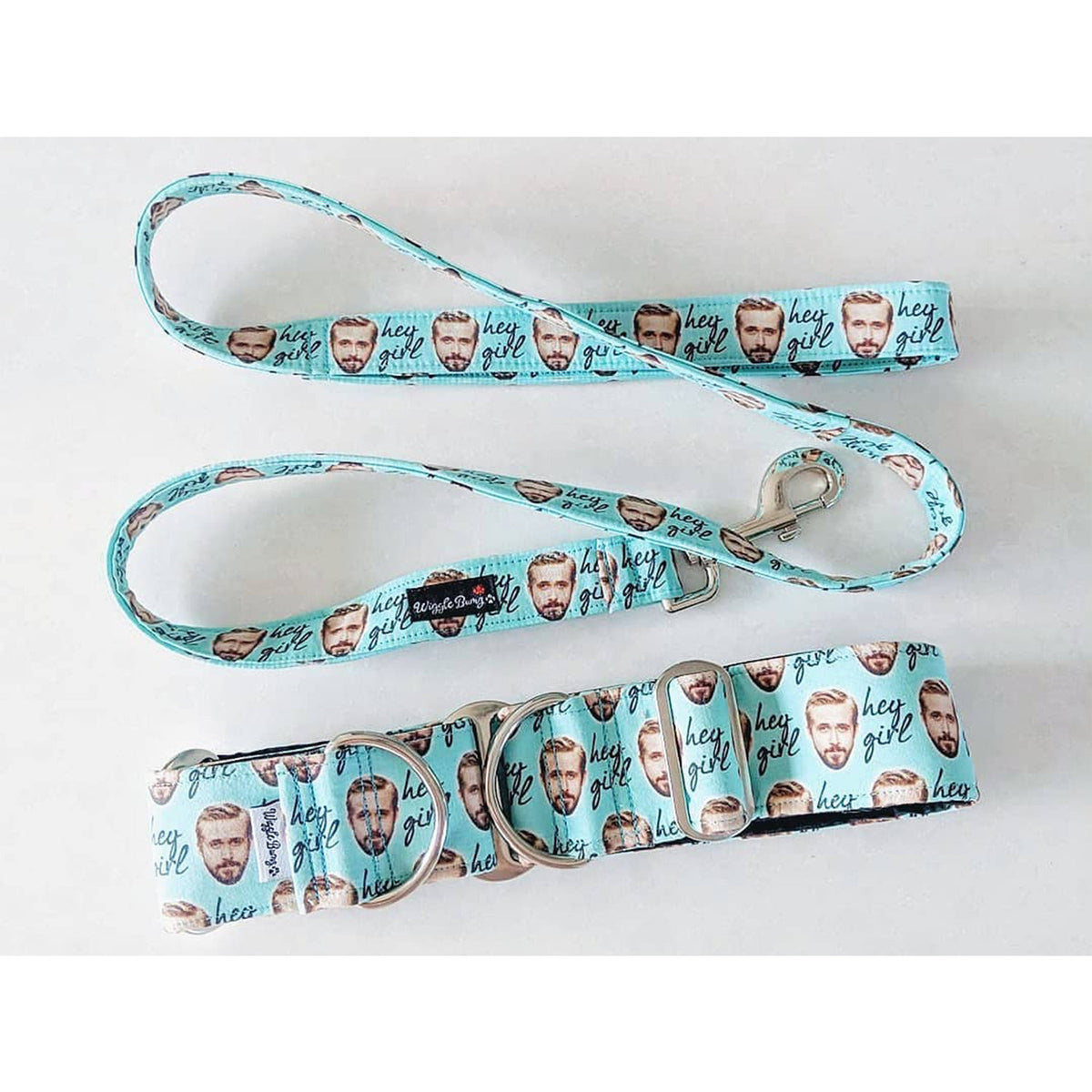Looking for a matching leash? Add this to your cart! Dog Collar by Big Paw Shop featuring a whimsical design on cotton fabric