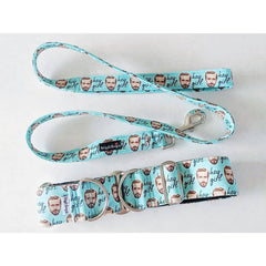 Looking for a matching leash? Add this to your cart! Dog Collar by Big Paw Shop featuring a whimsical design on cotton fabric