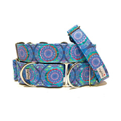 Requiem for a Dream 🔮 Dog Collar by Big Paw Shop featuring a whimsical design on cotton fabric