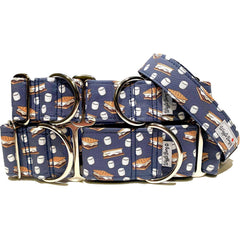 This Smores For You Dog Collar by Big Paw Shop featuring a whimsical design on cotton fabric